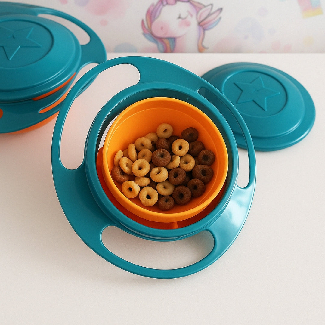 Spill-Proof Gyroscopic Bowl – Stress-Free Snacking for Baby